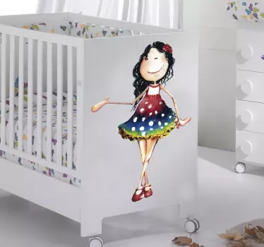 Sticker enfant Lola by Lol Malone - TenStickers