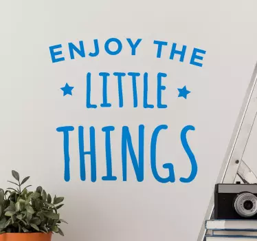 Sticker Enjoy the Little Things - TenStickers