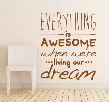 Sticker everything awesome - TenStickers