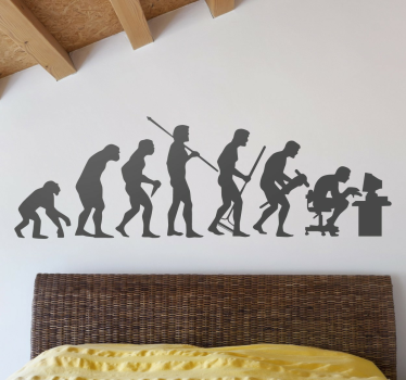 Sticker évolution homme - TenStickers