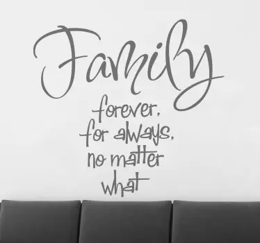 Sticker family forever always - TenStickers