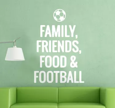 Sticker Family, Friends, Food and Football - TenStickers