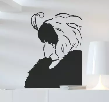 Sticker femme âgée ou jeune - TenStickers