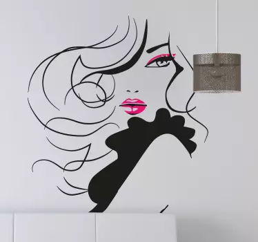 Sticker femme glamour - TenStickers