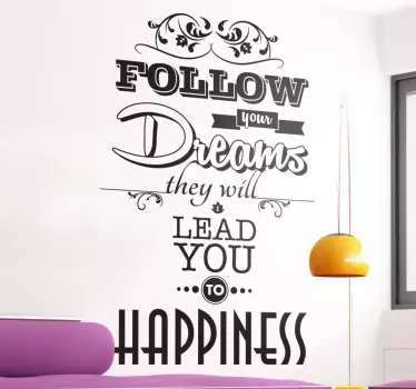 Sticker follow your dreams - TenStickers
