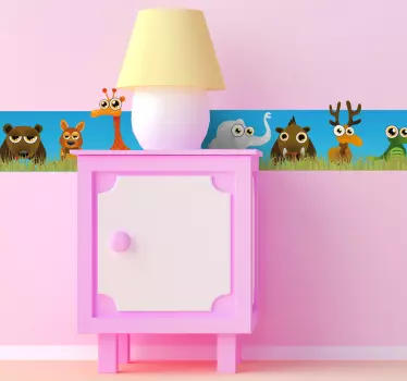 Sticker frise de la savane - TenStickers