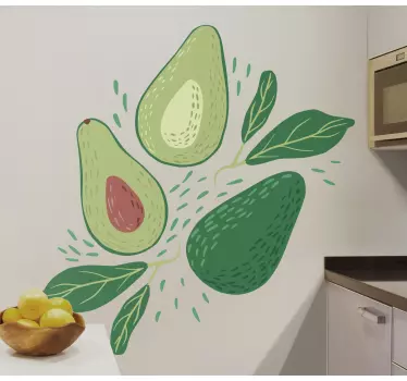 Sticker fruit grappes d'avocats - TenStickers
