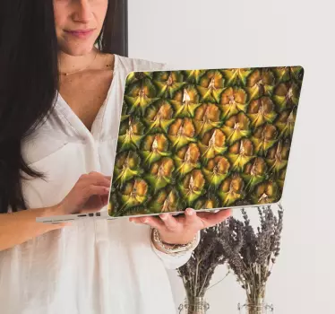 Sticker Gastronomie Texture Ananas - TenStickers