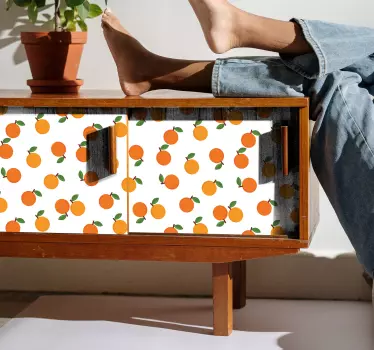 Sticker gastronomie motif agrumes éclatants - TenStickers
