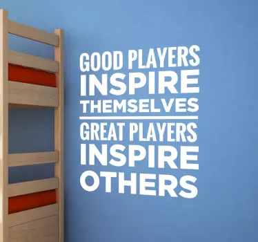 Sticker foot texte Good Players - TenStickers