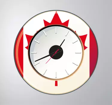 Sticker horloge Canada - TenStickers