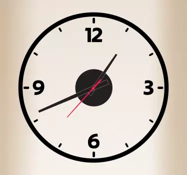 Sticker horloge contour - TenStickers