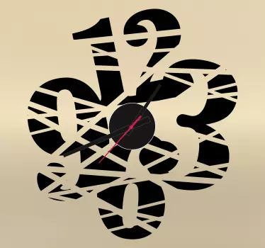 Sticker horloge coupé - TenStickers
