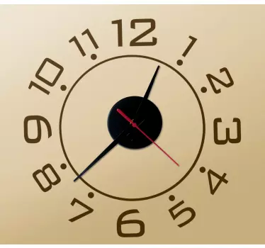 Sticker Horloge Incroyables numéros de style décontracté - TenStickers