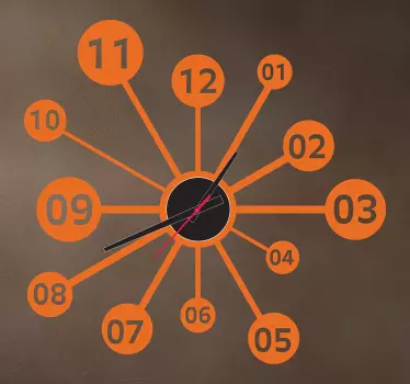 Sticker horloge scientifique - TenStickers
