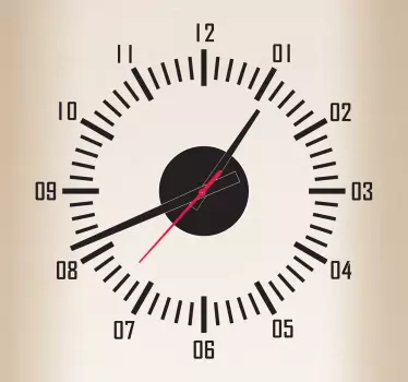 Sticker horloge trotteuse - TenStickers