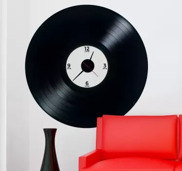 Sticker horloge vinyle - TenStickers