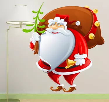 Sticker hotte Père Noël - TenStickers