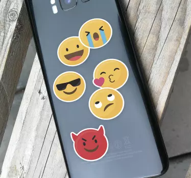Autocollant Pictogramme Set Émoticones - TenStickers