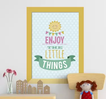 Sticker Chambre Enfant Les petites choses - TenStickers