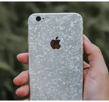 Sticker iphone coque texturée grise - TenStickers
