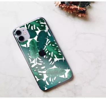 Sticker iphone grandes plantes tropicales - TenStickers