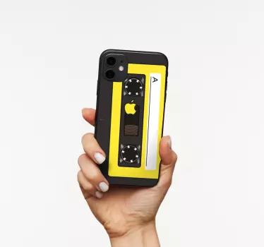 Sticker iphone style de type cassette - TenStickers