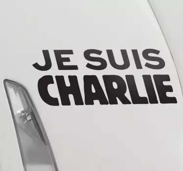 Sticker citation Je suis Charlie - TenStickers
