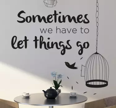 Sticker "Let things go" - TenStickers