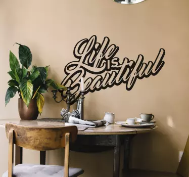 Sticker Life is Beautiful - TenStickers