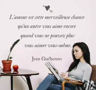 Sticker Maison Belle Phrase Amour - TenStickers