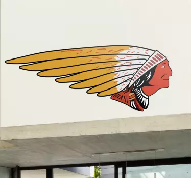 Sticker logo Indian - TenStickers