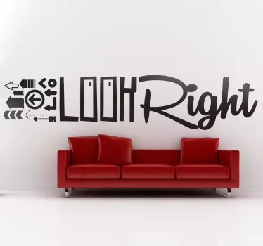 Sticker look right - TenStickers