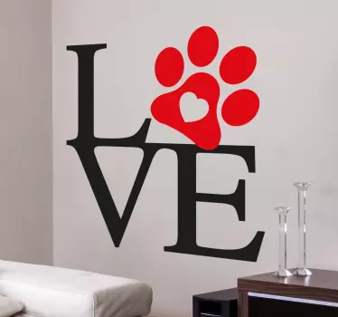sticker love animau - TenStickers