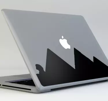 Sticker mac apple pyramides Egypte - TenStickers