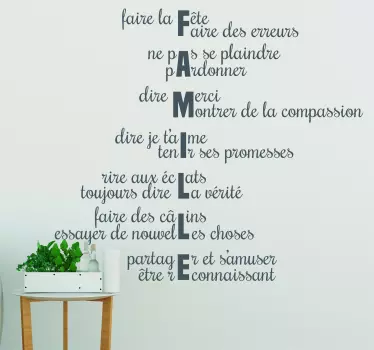 Sticker Mural Arbre de la famille - TenStickers