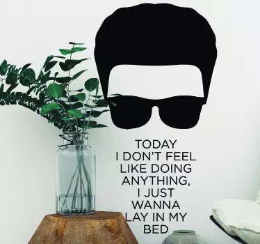 Sticker Mural Citation Bruno Mars - TenStickers