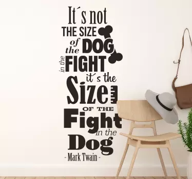 Sticker Mural Citation Mark Twain - TenStickers