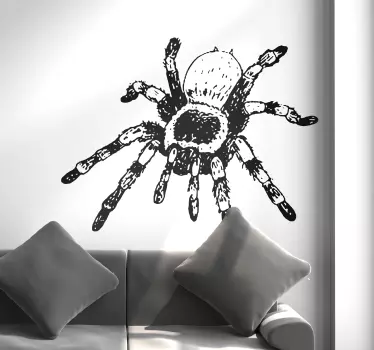 Sticker Mural Dessin Tarantule - TenStickers