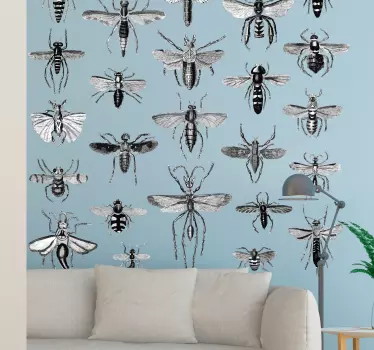Sticker Mural Ensemble d'insectes - TenStickers