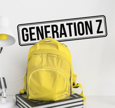 Sticker Mural génération Z - TenStickers