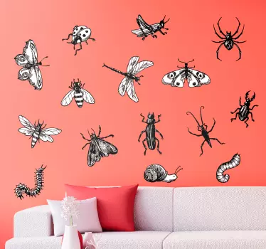 Sticker Mural Insectes - TenStickers