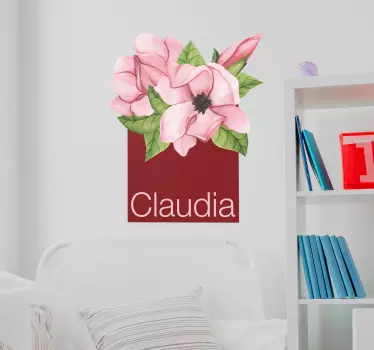 Sticker Mural Magnolia Personnalisé - TenStickers