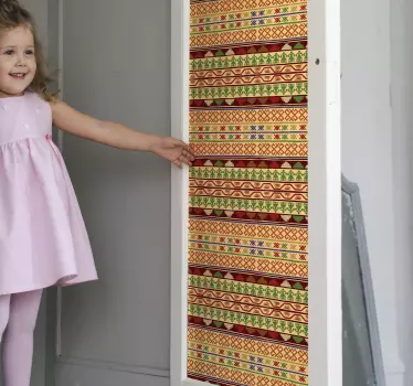 Sticker Porte Motifs Méxicains - TenStickers