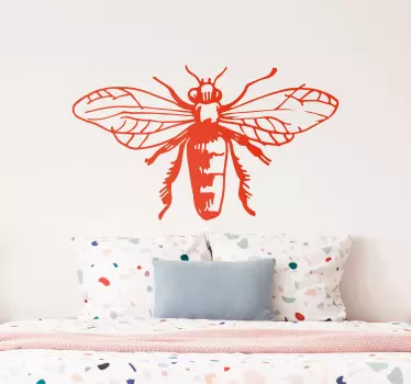 Sticker Mural Silhouette Abeille - TenStickers