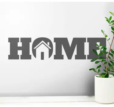 Sticker maison symbole de toit - TenStickers
