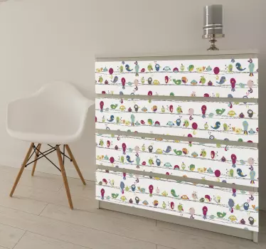 Sticker illustration d'oiseau - TenStickers
