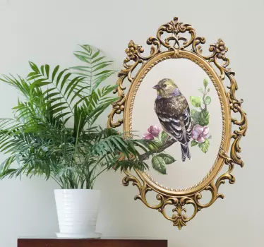 Autocollant miroir vintage classique - TenStickers