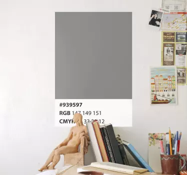 Sticker motif affichage code couleur - TenStickers