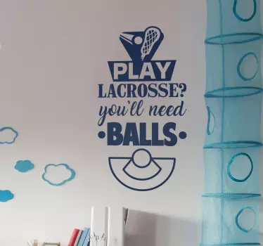Sticker Maison Sport Lacrosse - TenStickers